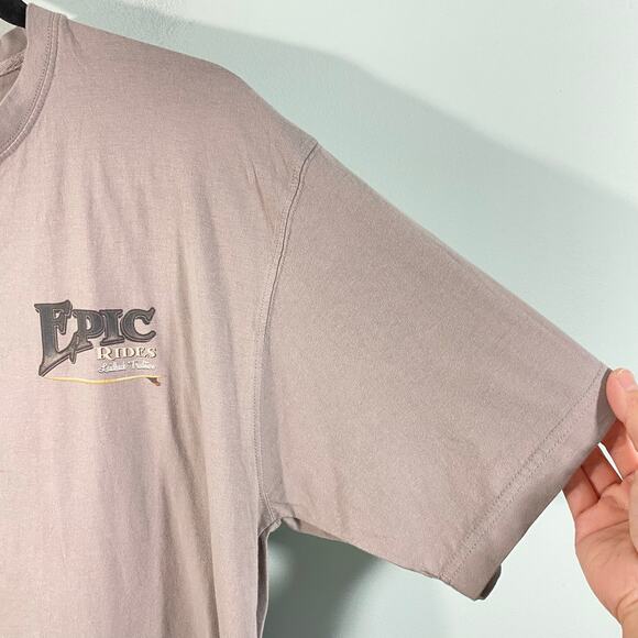 No Bad Days Men's Biege Epic Rides Car Short Sleeve Graphics Tee Size L - Picture 4 of 8